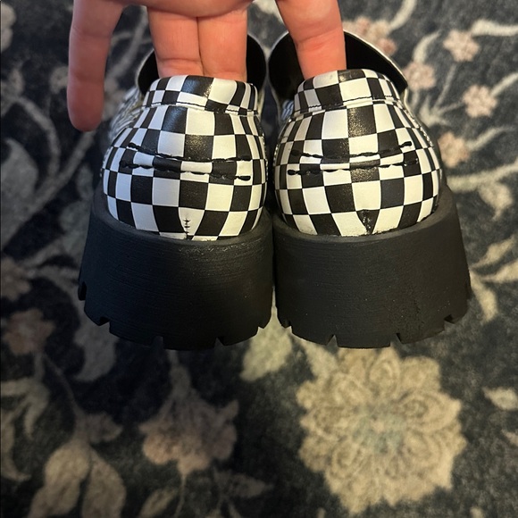 Steve Madden Checkered Loafers - Picture 4 of 5